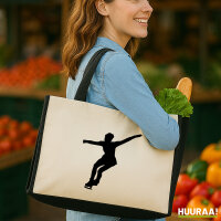 Jutetasche Eiskunstlauf Silhouette 21 Liter Black