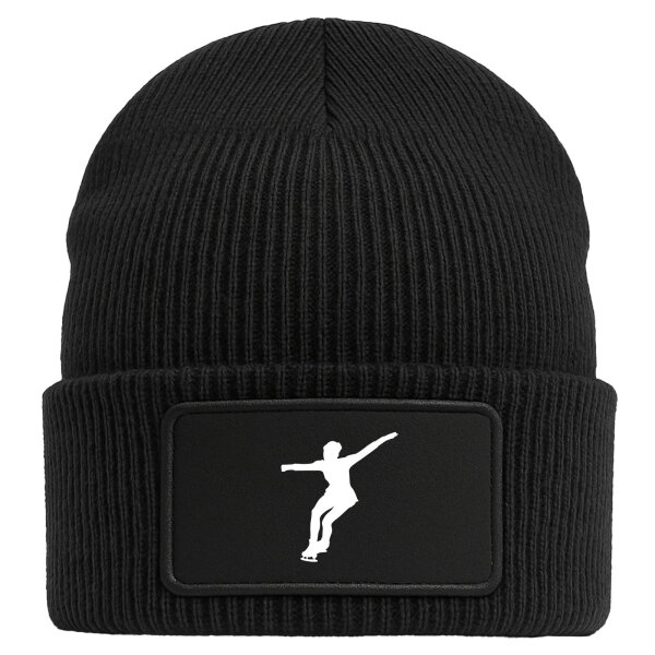 Beanie Eiskunstlauf Silhouette Black Mütze