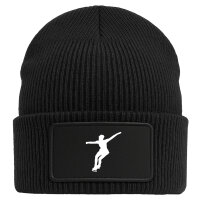 Beanie Eiskunstlauf Silhouette Black Mütze