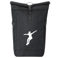 Kurierrucksack Eiskunstlauf Silhouette 30-44 Liter Black Melange