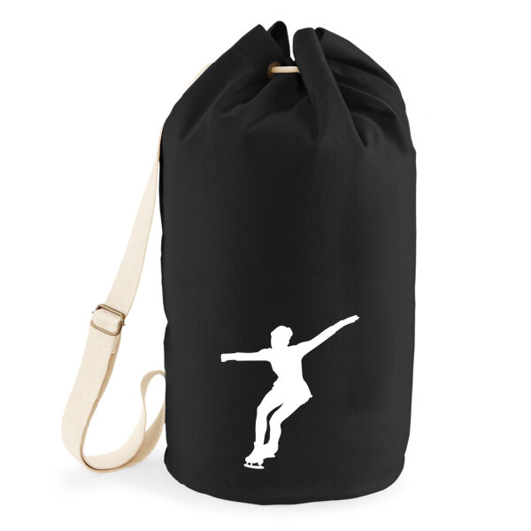 Seesack Eiskunstlauf Silhouette 20 Liter Rucksack Black