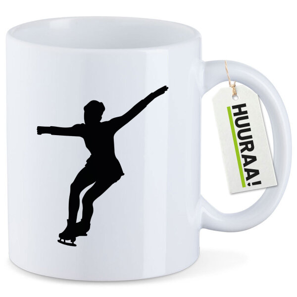 Kaffeetasse Eiskunstlauf Silhouette 330ml