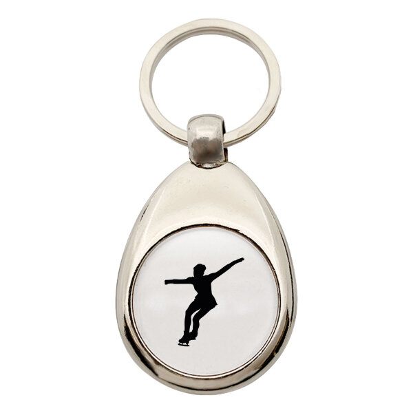 Schlüsselanhänger Eiskunstlauf Silhouette