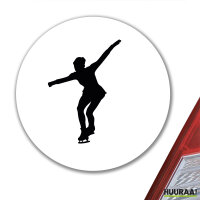 Aufkleber Eiskunstlauf Silhouette 10cm Sticker