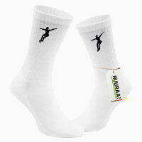 Socken Eiskunstlauf Silhouette Größe 37/46 White Motiv Tennissocken