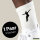 Socken Eiskunstlauf Silhouette Größe 37/46 White Motiv Tennissocken