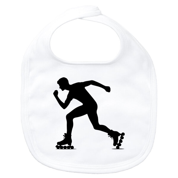 Baby Lätzchen Inline Skating Silhouette
