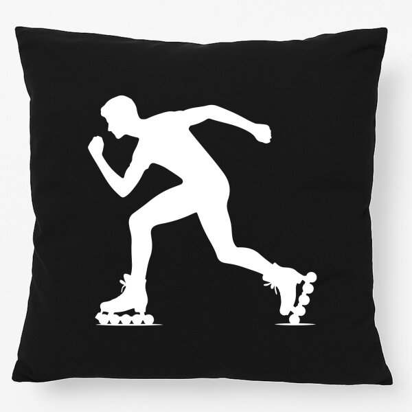 Kissen Inline Skating Silhouette 40x40cm