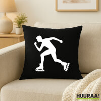 Kissen Inline Skating Silhouette 40x40cm