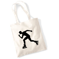 Jutebeutel Inline Skating Silhouette 10 Liter