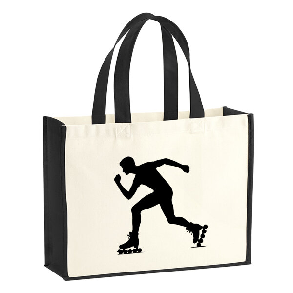 Jutetasche Inline Skating Silhouette 21 Liter Black