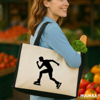 Jutetasche Inline Skating Silhouette 21 Liter Black