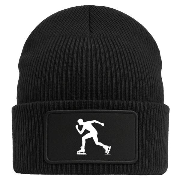Beanie Inline Skating Silhouette Black Mütze