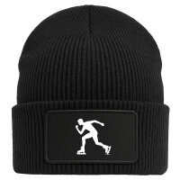 Beanie Inline Skating Silhouette Black Mütze