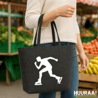 Filzshopper Inline Skating Silhouette 22 Liter Filztasche