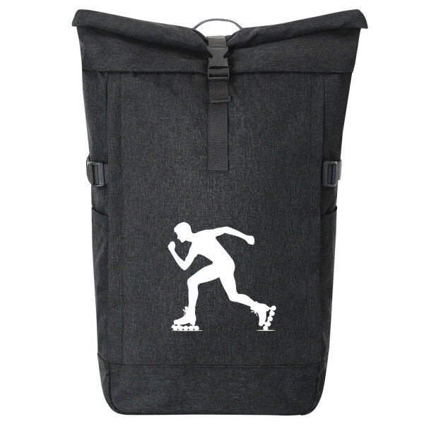 Kurierrucksack Inline Skating Silhouette 30-44 Liter Black Melange