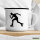 Emaille Tasse Inline Skating Silhouette 300ml Vintage Emaille Becher