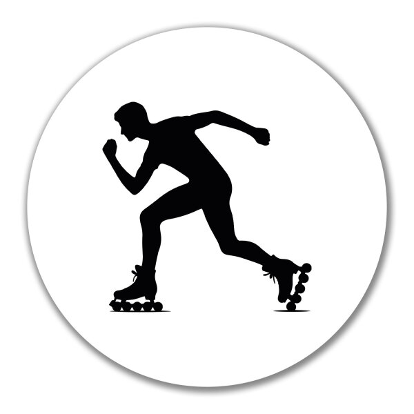Aufkleber Inline Skating Silhouette 10cm Sticker