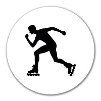 Aufkleber Inline Skating Silhouette 10cm Sticker