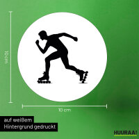 Aufkleber Inline Skating Silhouette 10cm Sticker