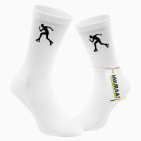 Socken Inline Skating Silhouette Größe 37/46 White Motiv Tennissocken