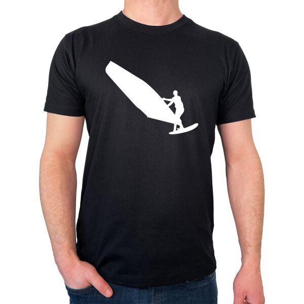 Herren T-Shirt Windsurfen Silhouette Größe S-3XL