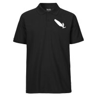 Herren Polo Shirt Windsurfen Silhouette Größe...