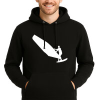 Unisex Hoodie Windsurfen Silhouette Größe S-3XL