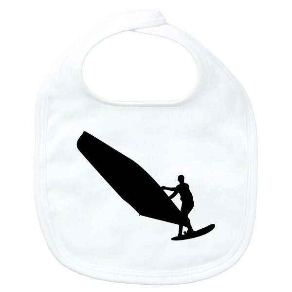Baby Lätzchen Windsurfen Silhouette