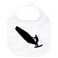 Baby Lätzchen Windsurfen Silhouette