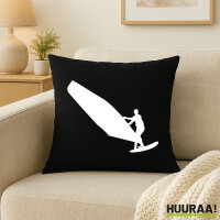 Kissen Windsurfen Silhouette 40x40cm