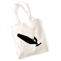 Jutebeutel Windsurfen Silhouette 10 Liter