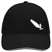 Cappy Mütze Windsurfen Silhouette