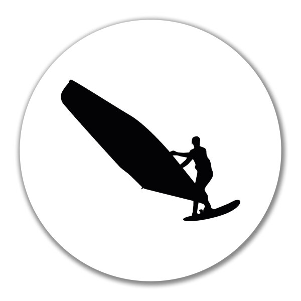 Aufkleber Windsurfen Silhouette 10cm Sticker