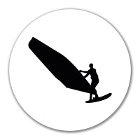 Aufkleber Windsurfen Silhouette 10cm Sticker