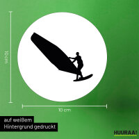 Aufkleber Windsurfen Silhouette 10cm Sticker