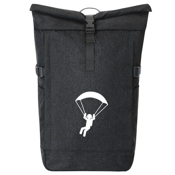 Kurierrucksack Paragliding Gleitschirmfliegen 30-44 Liter Black Melange