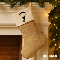 Weihnachtsstrumpf Paragliding Gleitschirmfliegen Beige