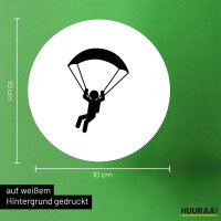 Aufkleber Paragliding Gleitschirmfliegen 10cm Sticker