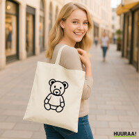 Jutebeutel Teddybär Knuddelbär 10 Liter