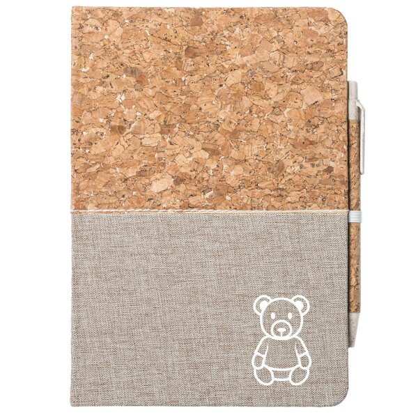 Notizbuch A5 Teddybär Knuddelbär 80 Blatt inkl. Kugelschreiber