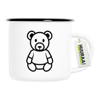 Emaille Tasse Teddybär Knuddelbär 300ml Vintage...