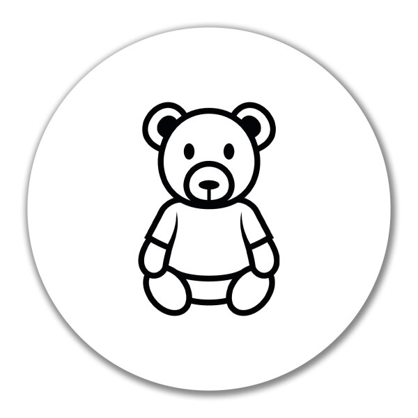 Aufkleber Teddybär Knuddelbär 10cm Sticker