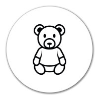 Aufkleber Teddybär Knuddelbär 10cm Sticker