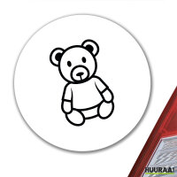 Aufkleber Teddybär Knuddelbär 10cm Sticker
