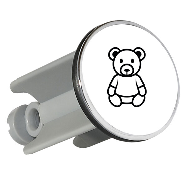 Waschbeckenstöpsel Teddybär Knuddelbär 4cm Abflussstopfen