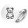 Button Teddybär Knuddelbär