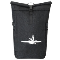Kurierrucksack Rudern Rowing 30-44 Liter Black Melange