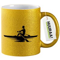 Glitzertasse Rudern Rowing 330ml