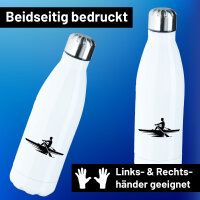 Edelstahl-Trinkflasche Rudern Rowing 500ml Wasserflasche